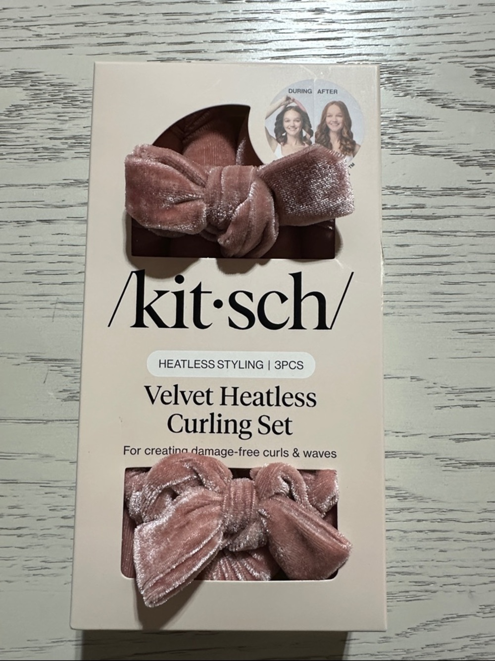 Kitsch Velvet Heatless Curling Set XL in Terracotta